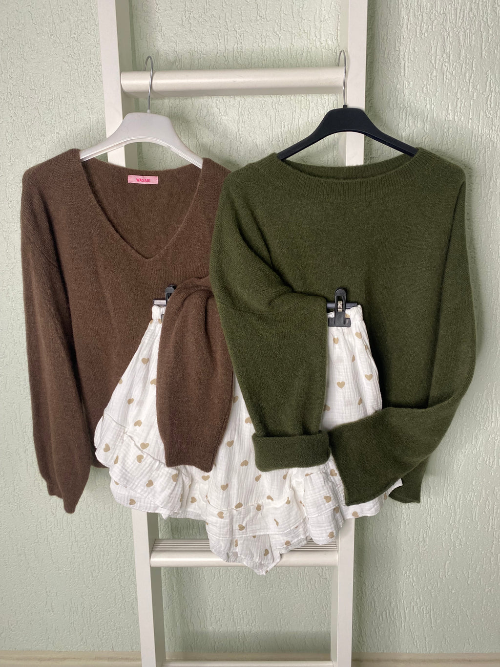 Alpaka-Pullover mit V-Ausschnitt