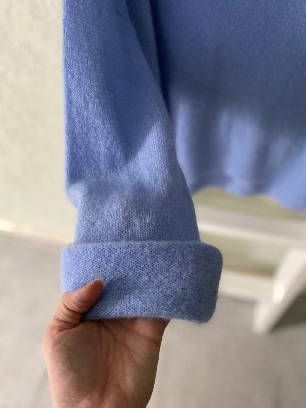 Alpaka-Pulli zum Krempeln