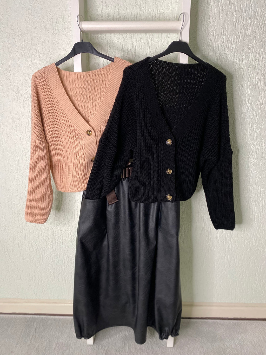 Ballonrock in Lederoptik