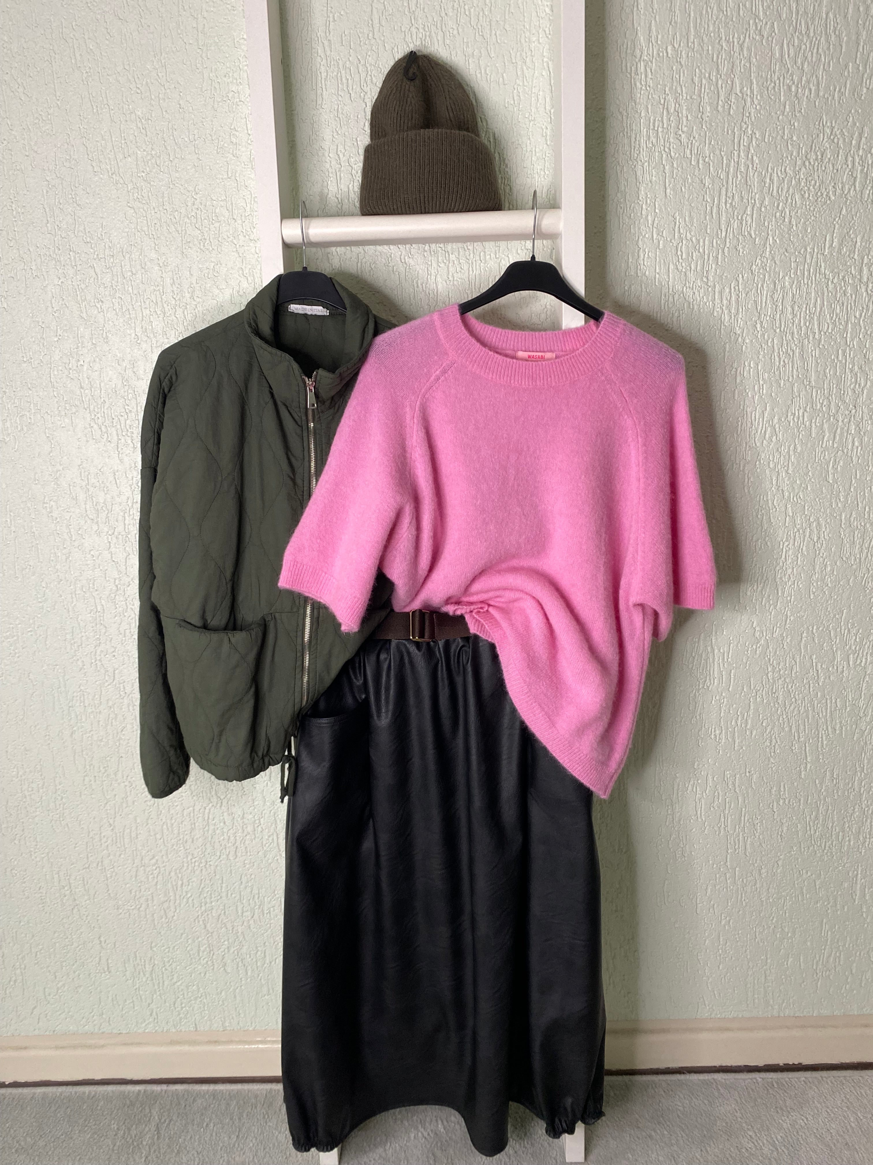 Ballonrock in Lederoptik