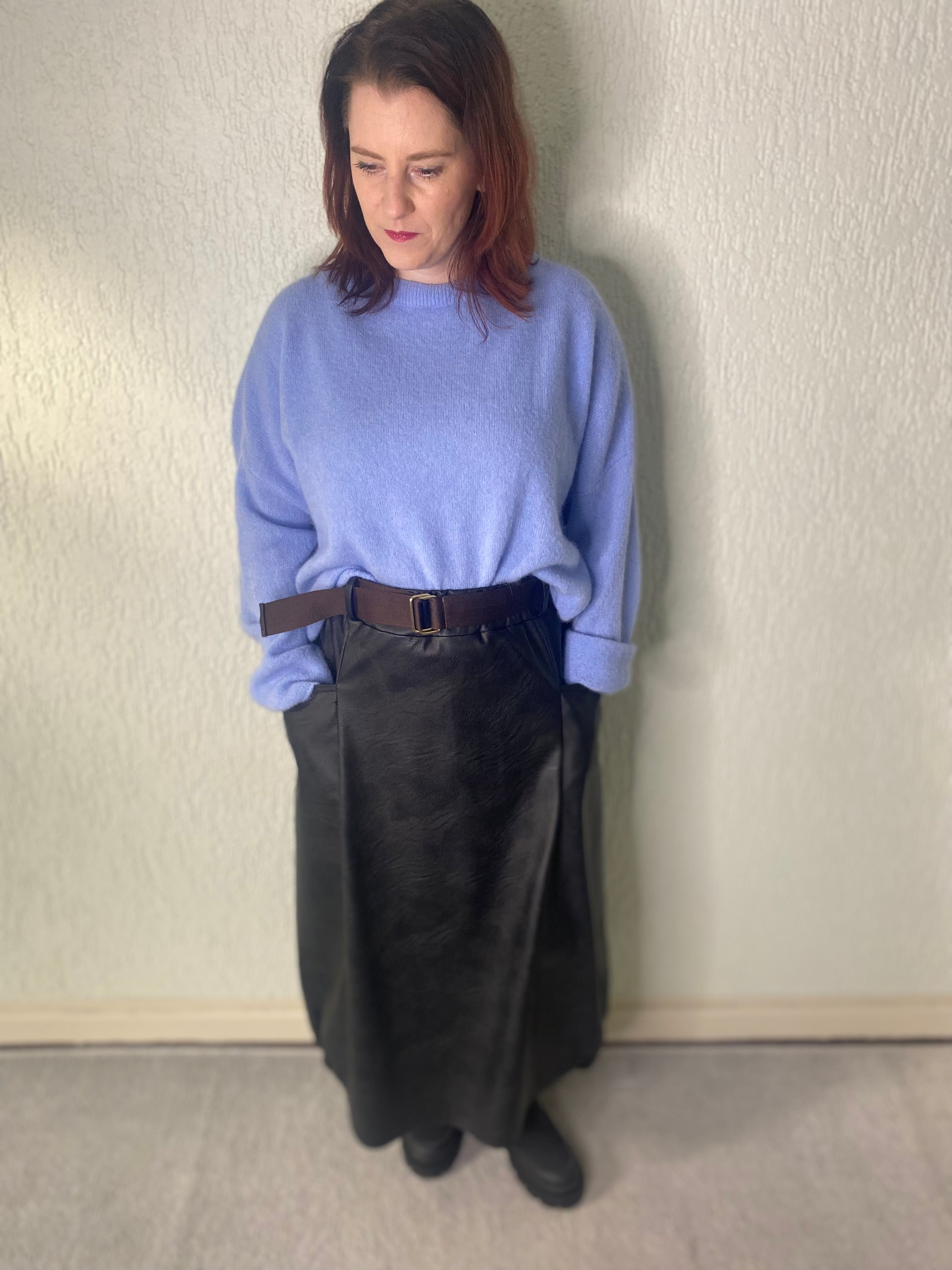 Ballonrock in Lederoptik