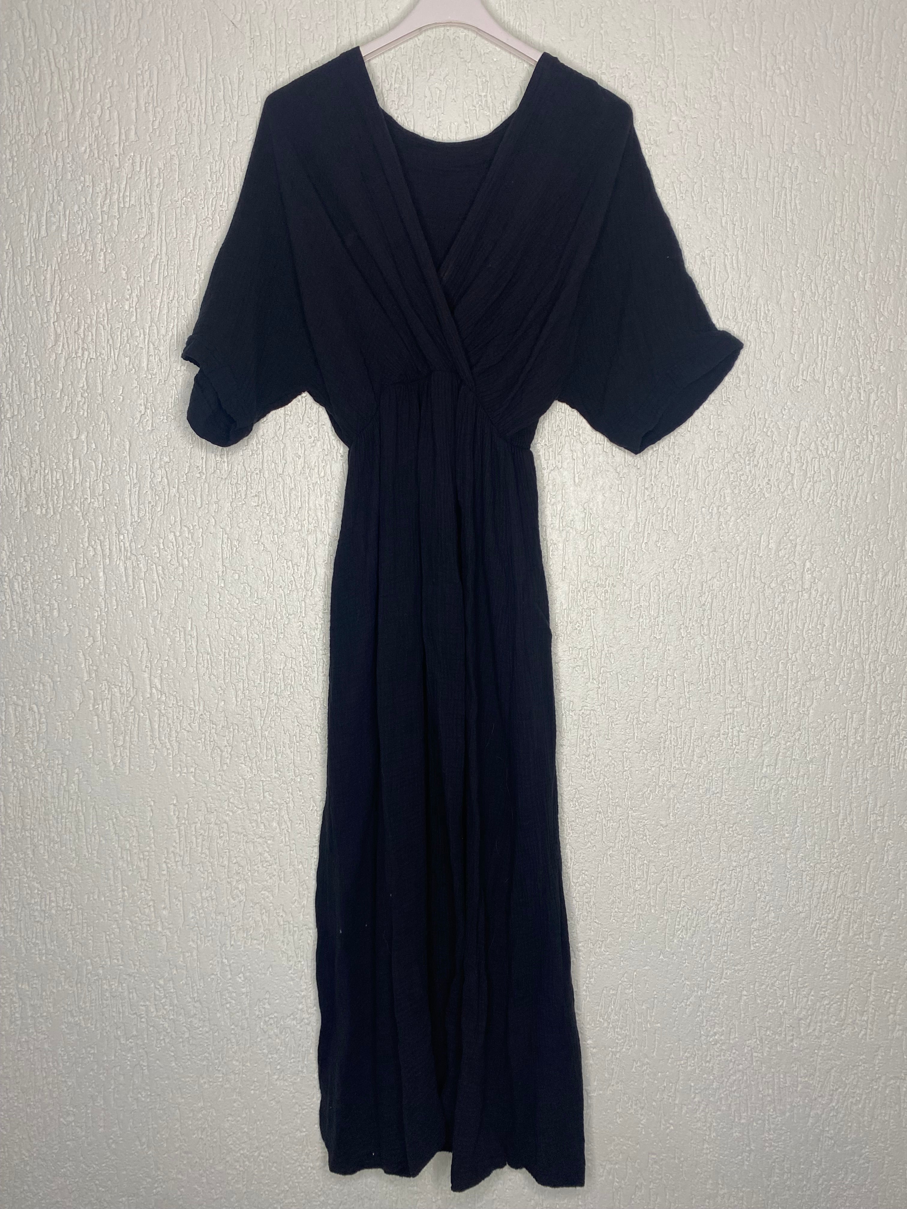 Muselin Kleid, Wickeloptik