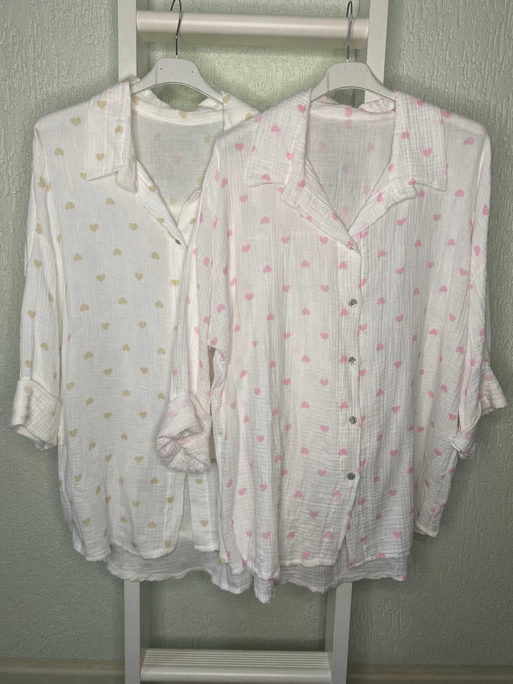 Herzchen-Bluse aus Baumwolle