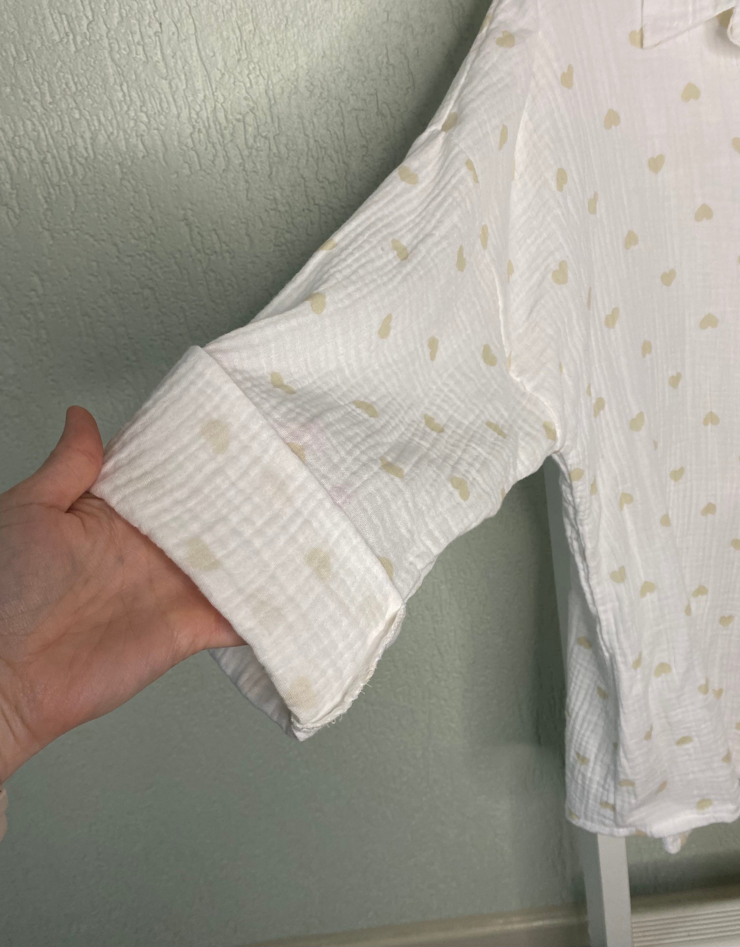 Herzchen-Bluse aus Baumwolle