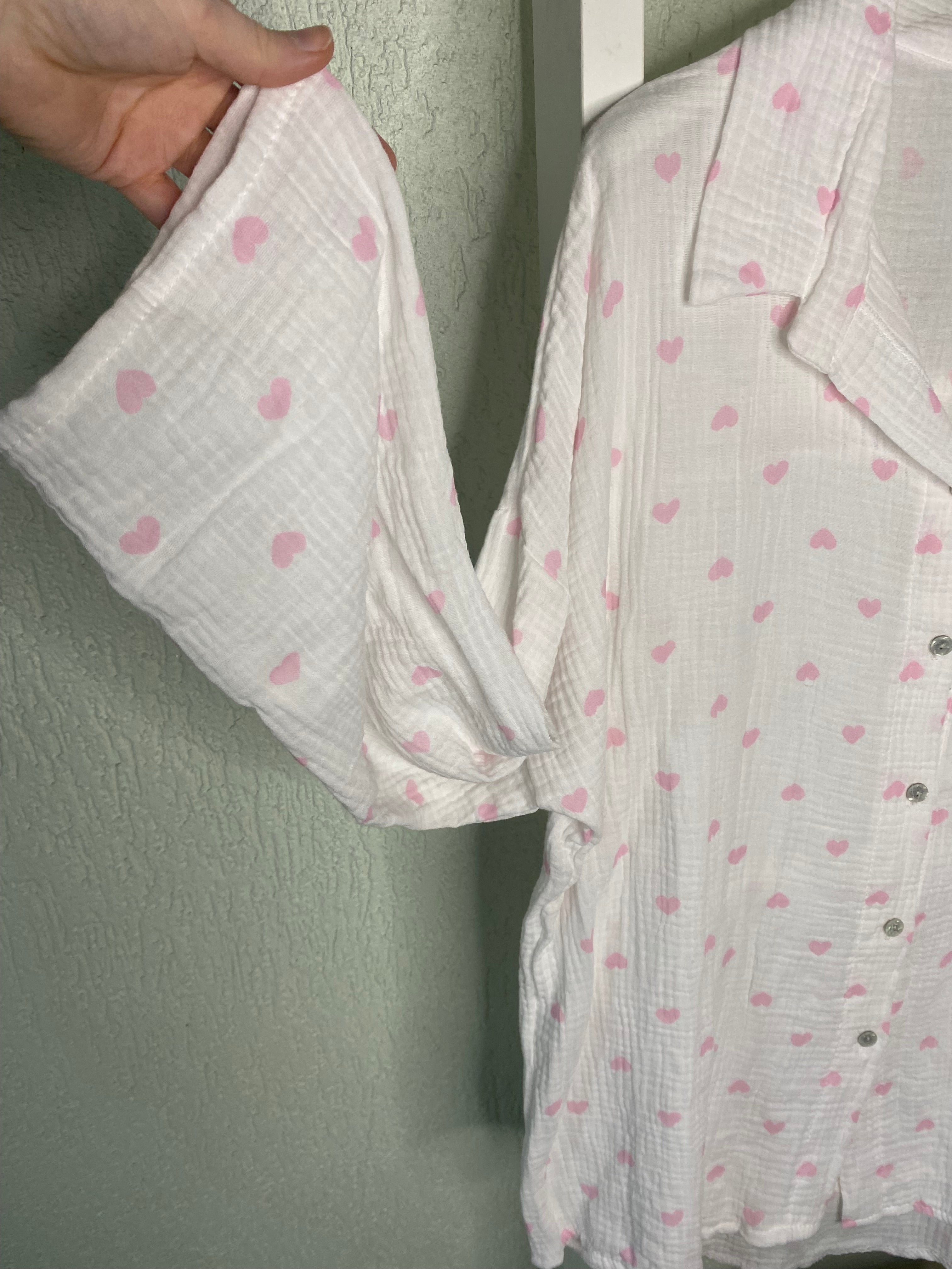 Herzchen-Bluse aus Baumwolle