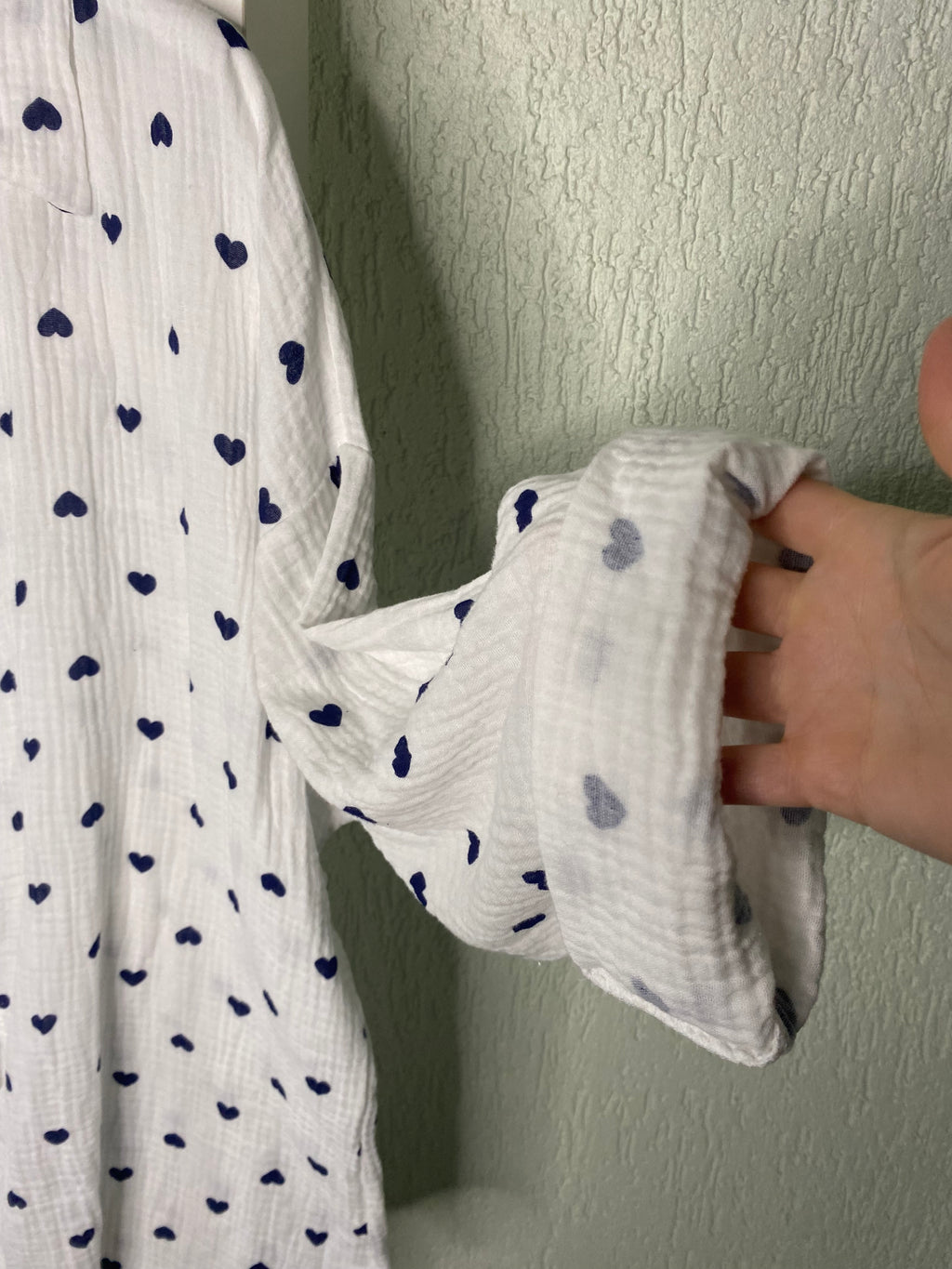 Herzchen-Bluse aus Baumwolle