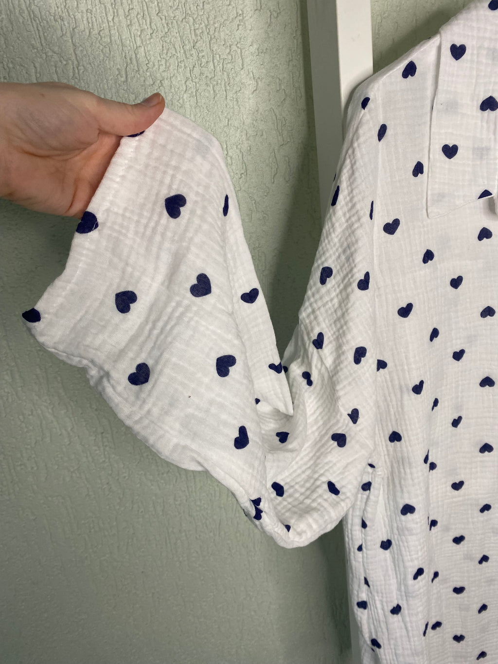 Herzchen-Bluse aus Baumwolle