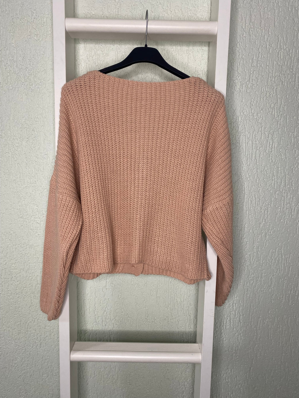 Cropped Strickjacke mit Knöpfen