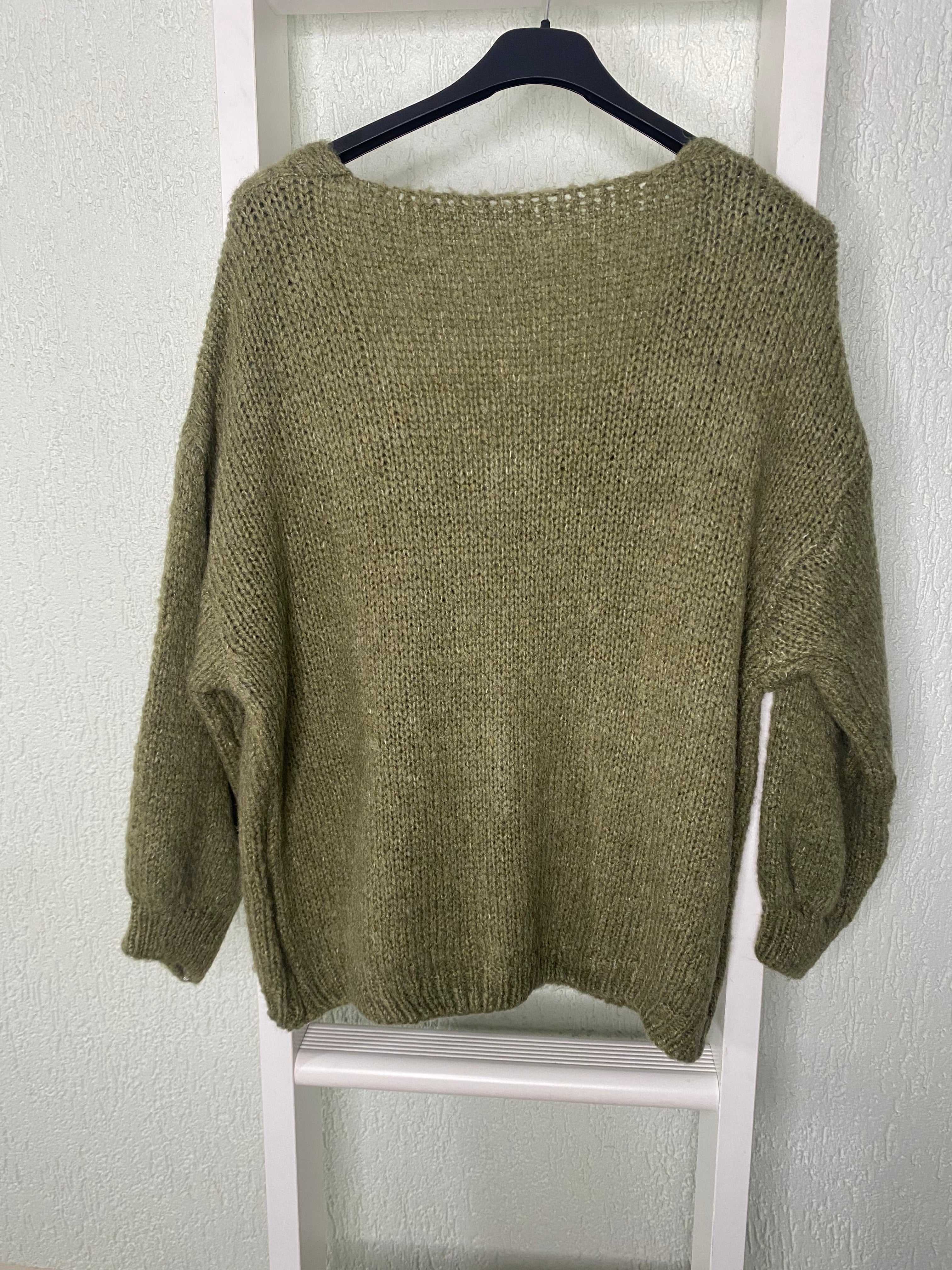 Strickjacke mit Schleifenverschluss