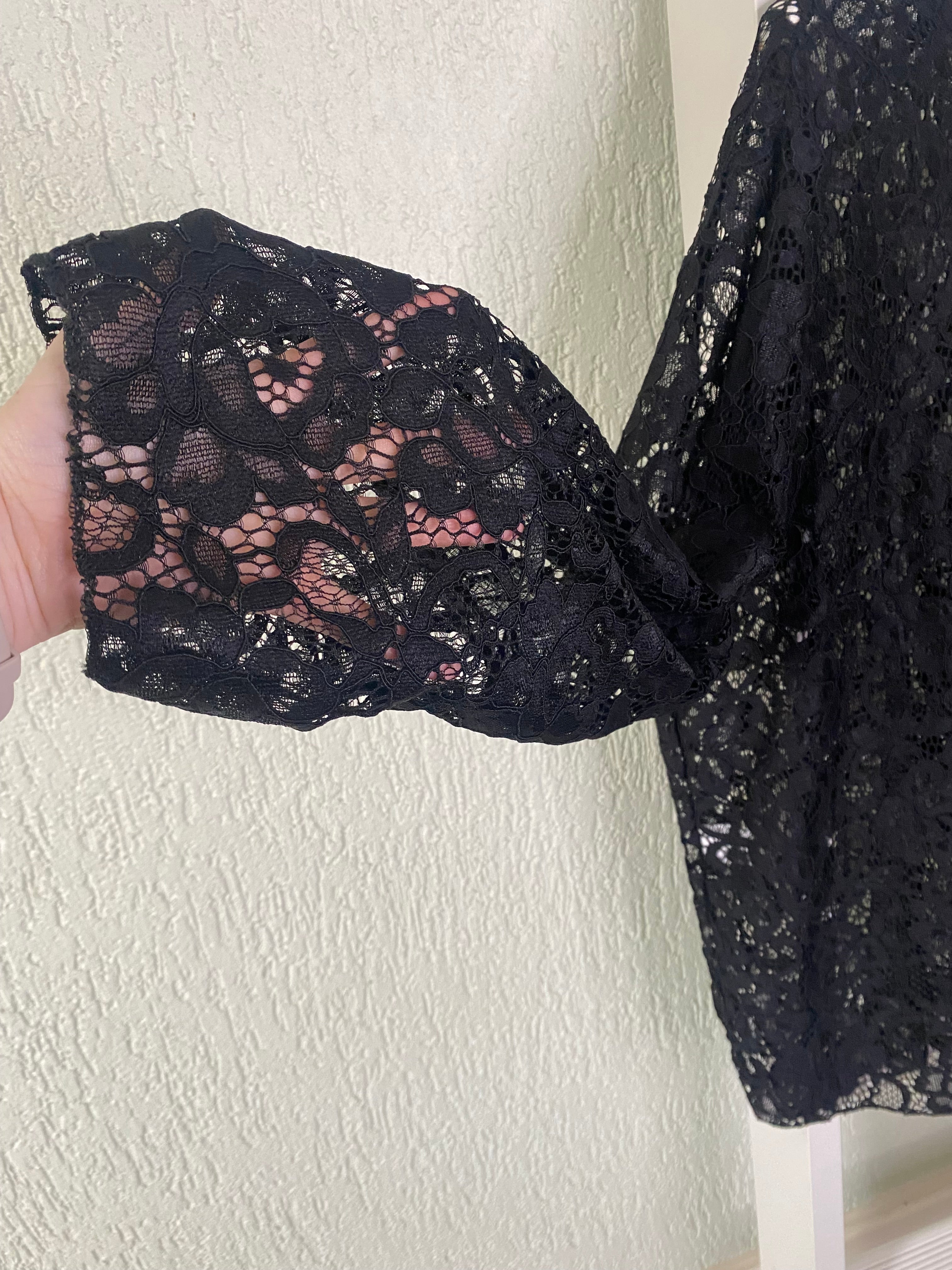 Langarmshirt aus Spitze