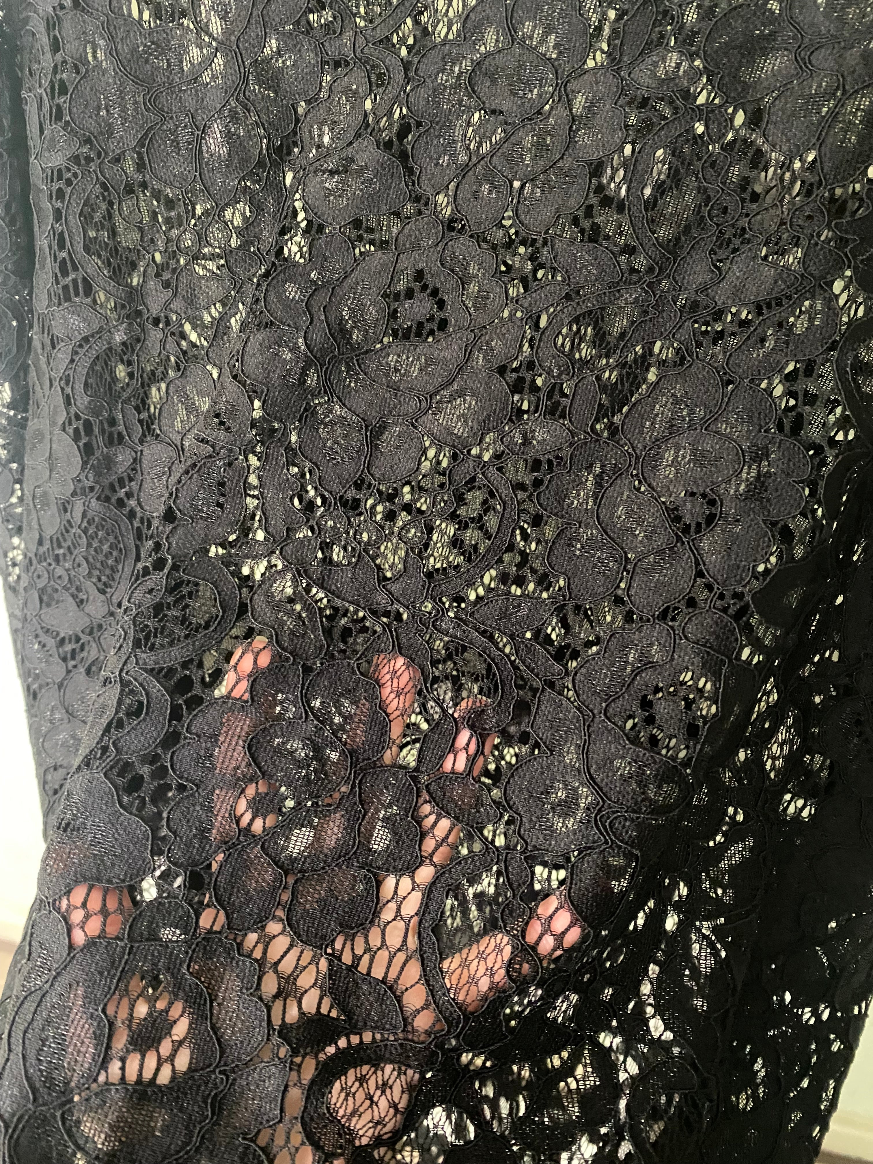 Langarmshirt aus Spitze