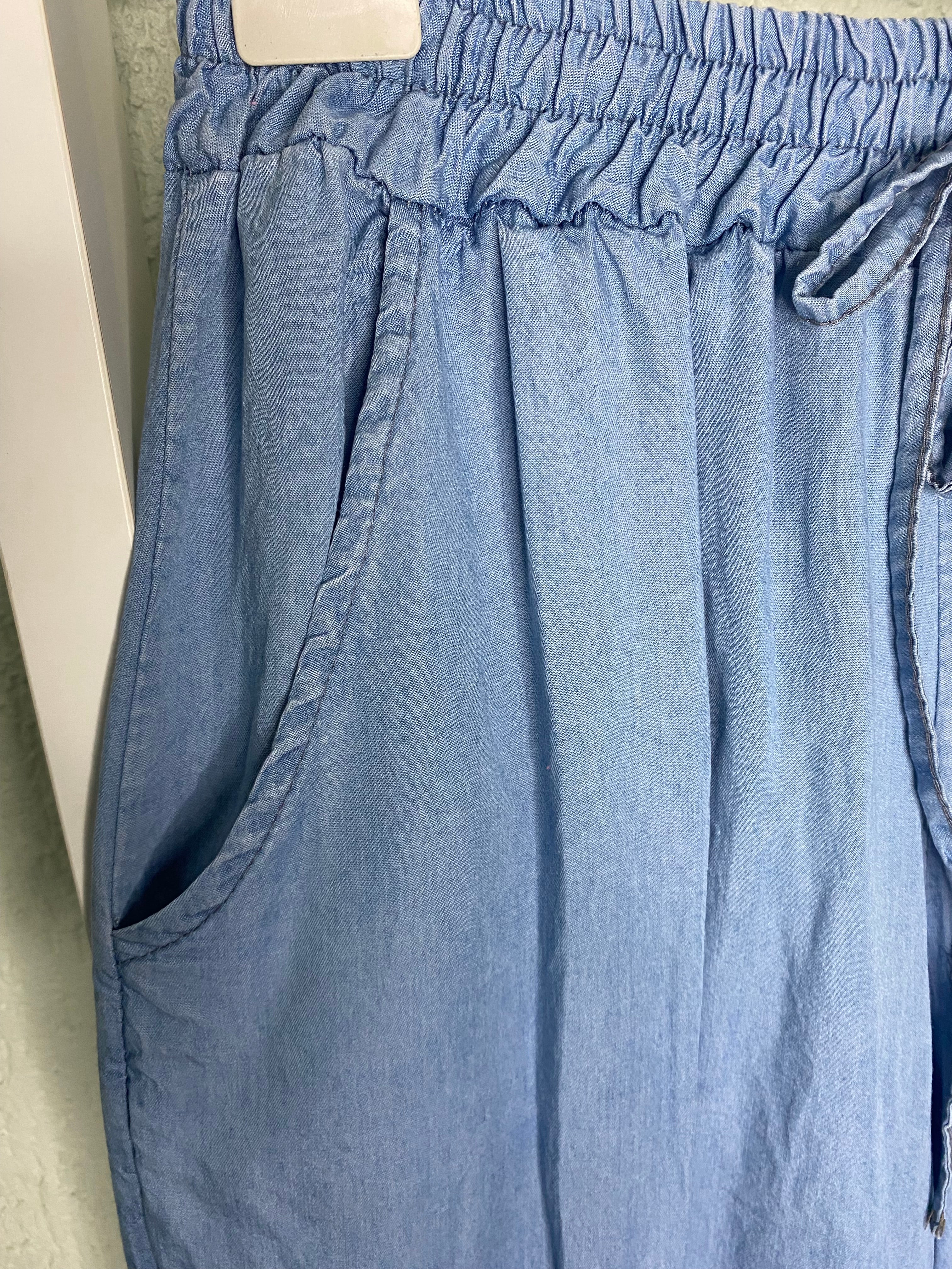 Lyocell Palazzo-Hose