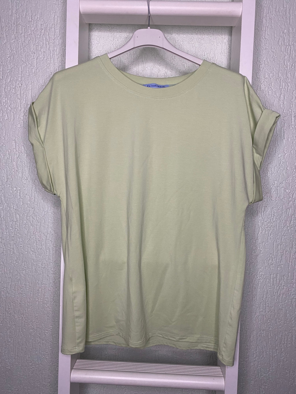 Basic Shirt mit Umschlagärmeln