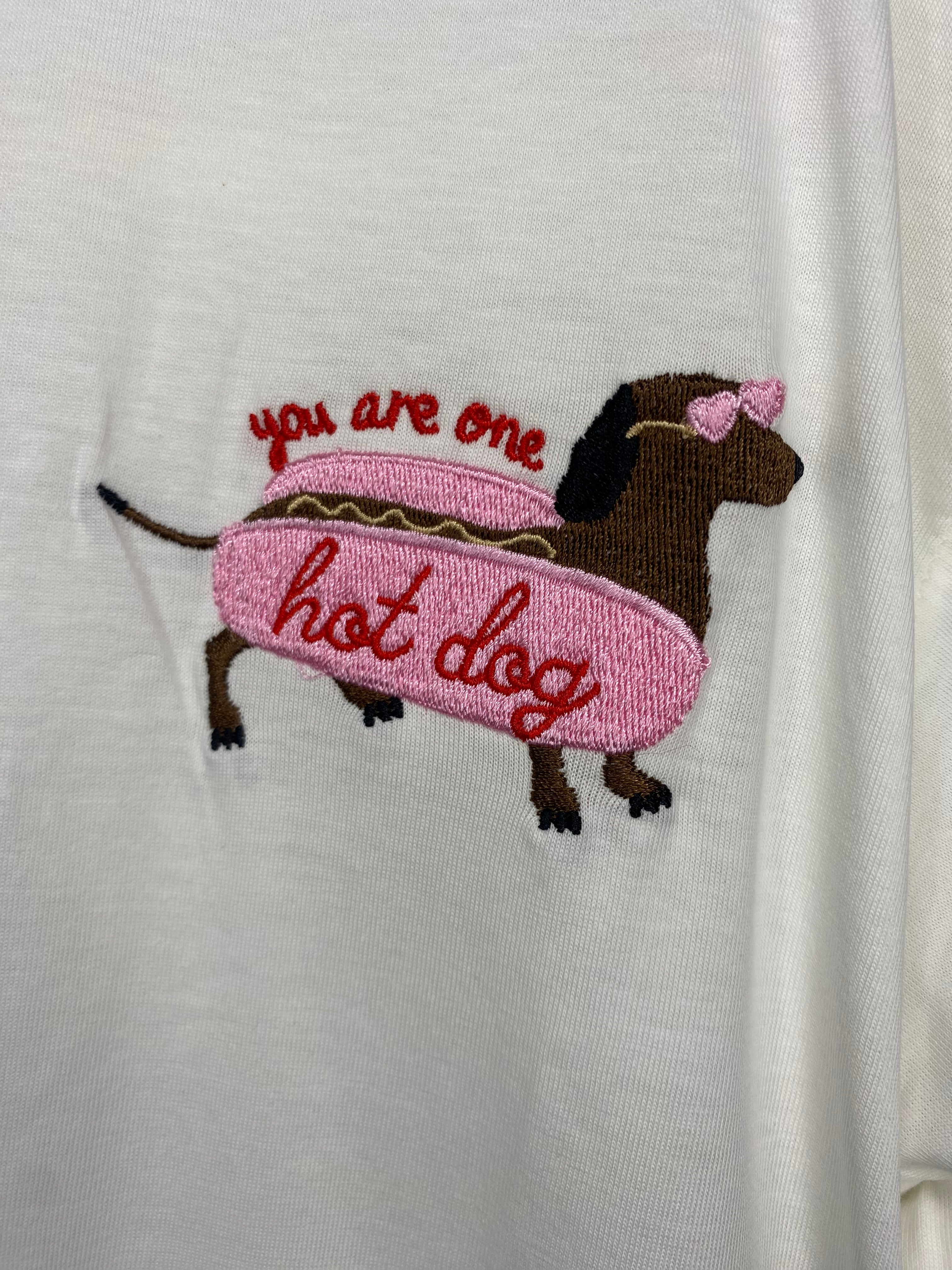 Damen T-Shirt Hot Dog