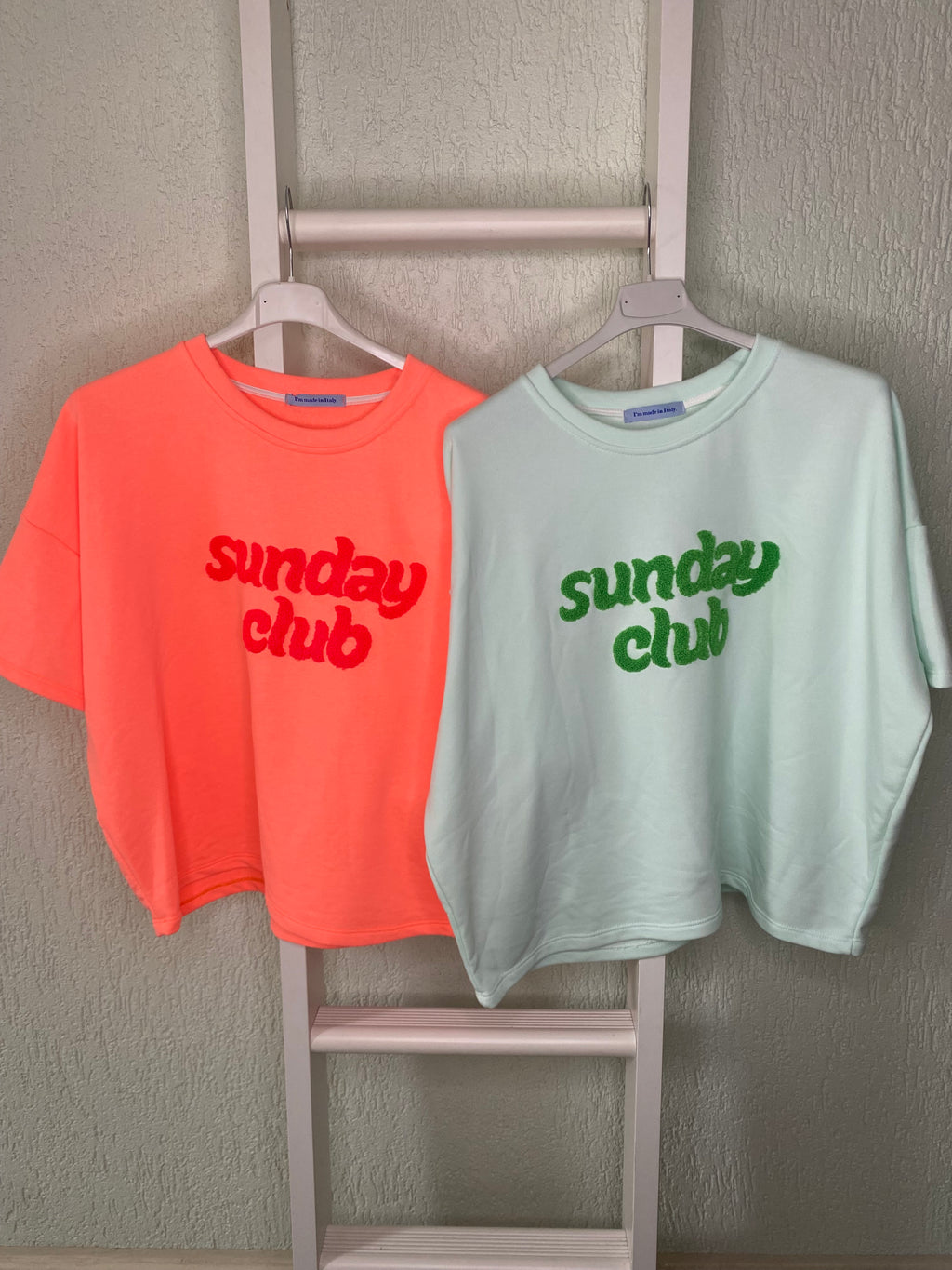 Oversize T-Shirt Damen „Sunday Club“