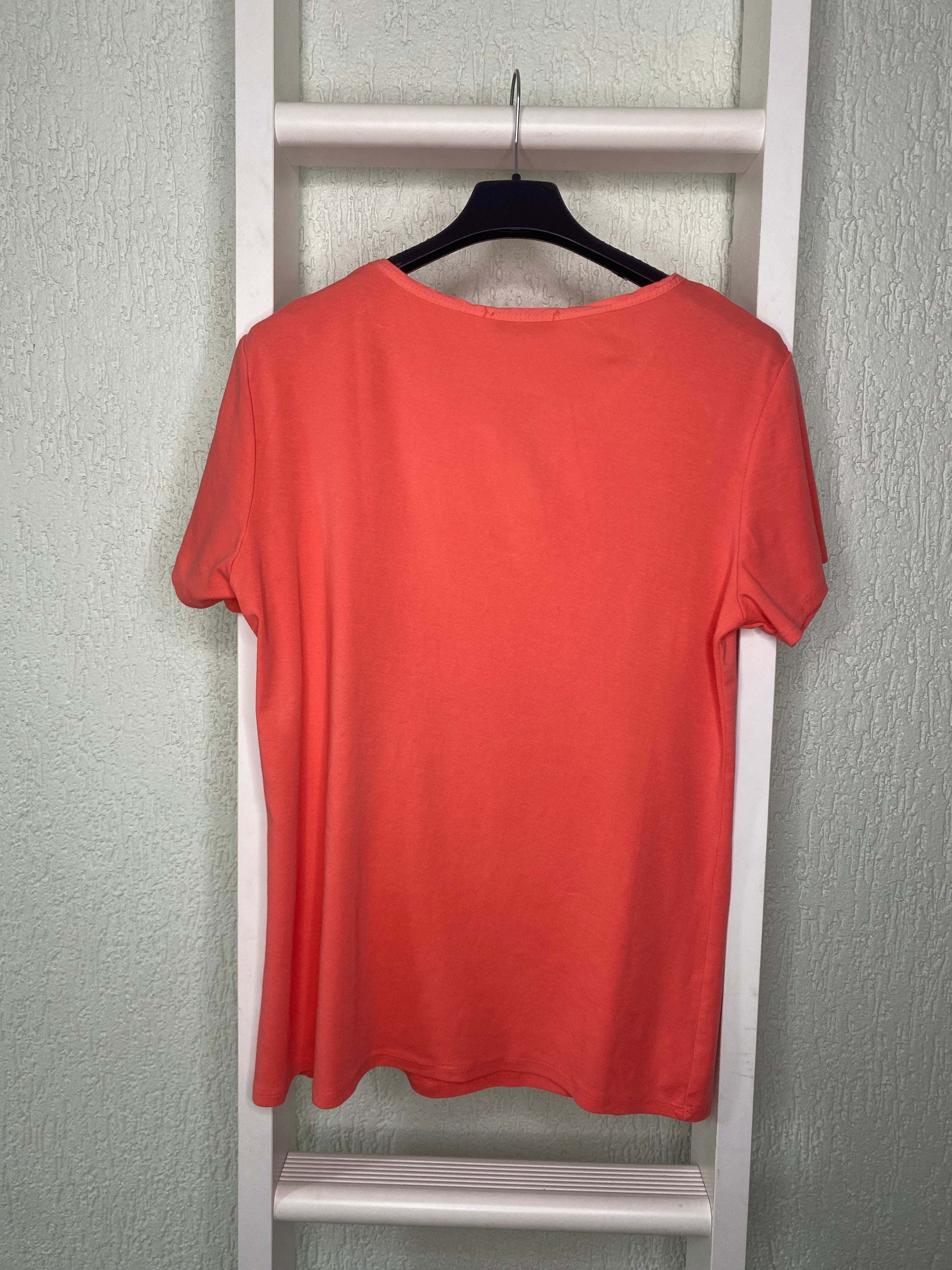 Basic T-Shirt Damen mit Knopfleiste